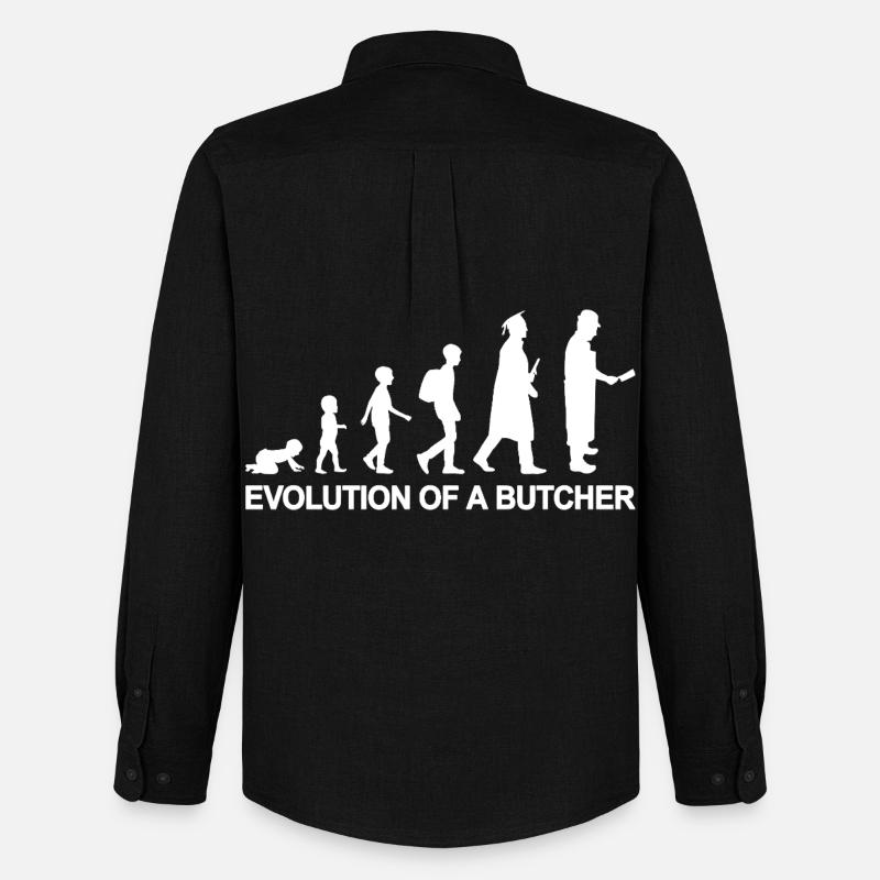 Metzger Evolution - Männer Oxford Hemd von Stanley/Stella - Schwarz