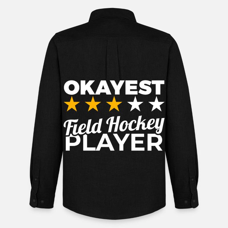 Durchschnittlicher Hockeyspieler - Männer Oxford Hemd von Stanley/Stella - Schwarz