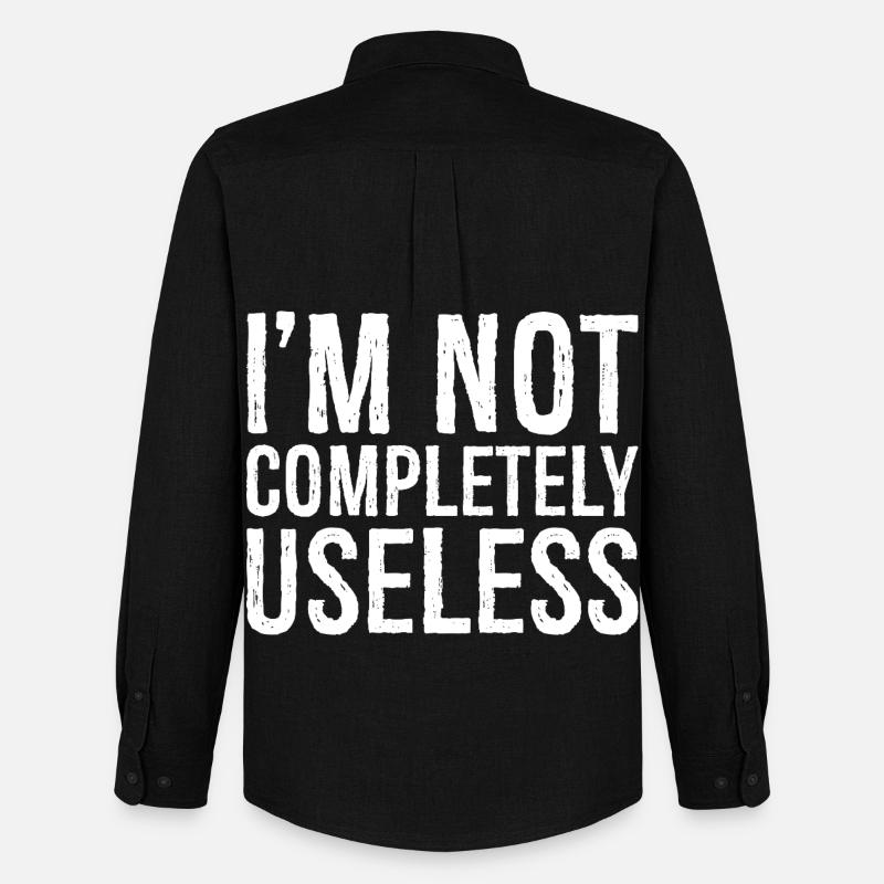 I'm not completely useless - Männer Oxford Hemd von Stanley/Stella - Schwarz