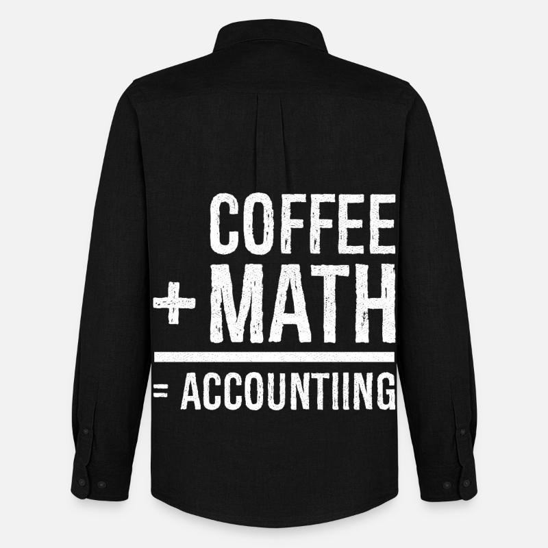 coffee math accounting - Männer Oxford Hemd von Stanley/Stella - Schwarz