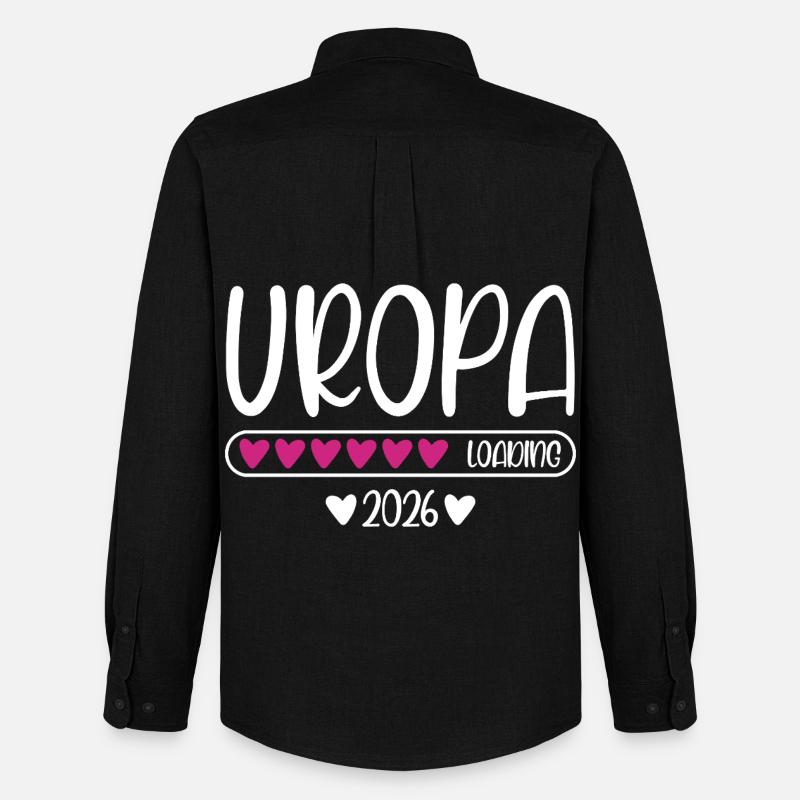 Uropa 2026 loading - Männer Oxford Hemd von Stanley/Stella - Schwarz