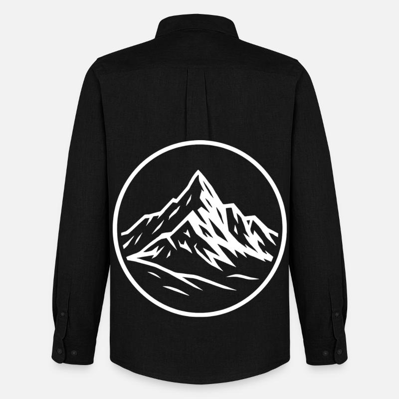 Großglockner - Männer Oxford Hemd von Stanley/Stella - Schwarz