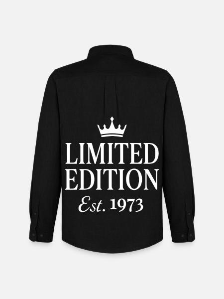 Édition limitée Est. 1973 - Chemise Oxford homme Stanley/Stella - noir