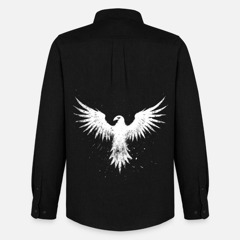 Weisser Phoenix - Männer Oxford Hemd von Stanley/Stella - Schwarz