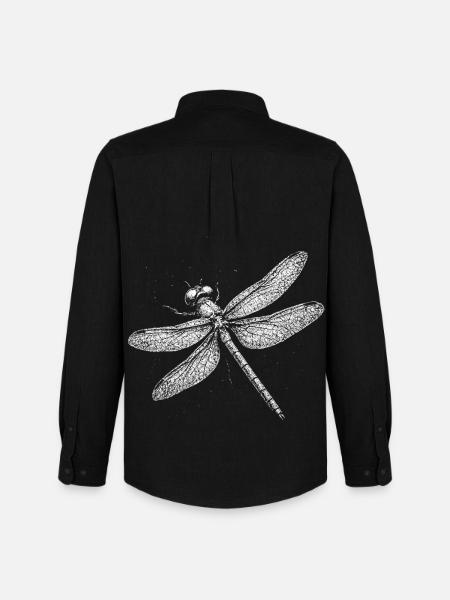 Dragonfly - Men's Oxford Shirt by Stanley/Stella - black