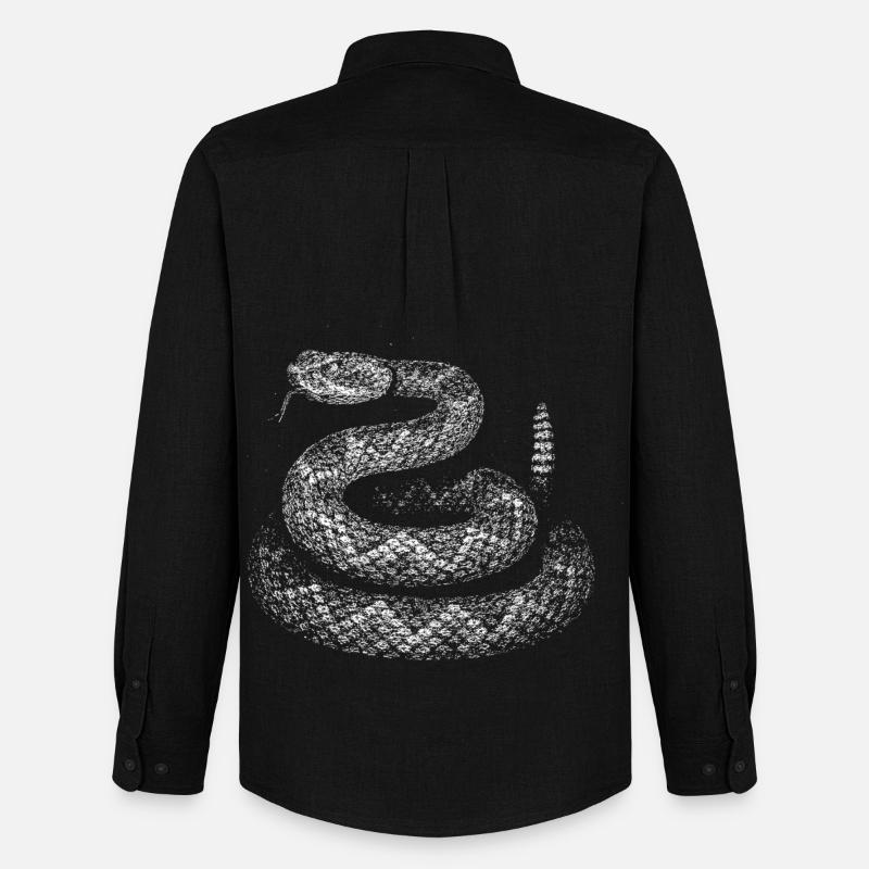 Snake - Men's Oxford Shirt by Stanley/Stella - black