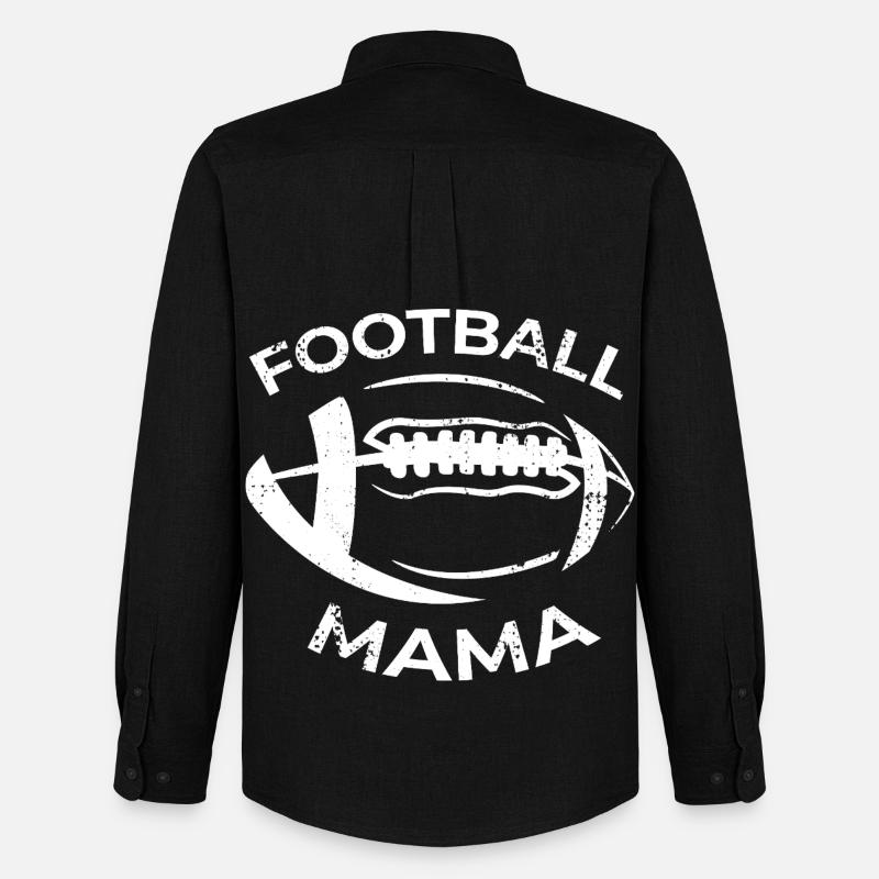 American Football Mutter - Männer Oxford Hemd von Stanley/Stella - Schwarz