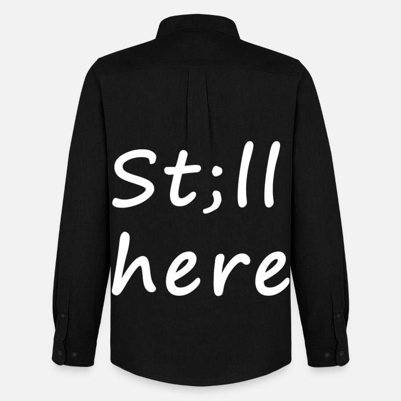 St; ll here – still not silent - Men's Oxford Shirt by Stanley/Stella - black