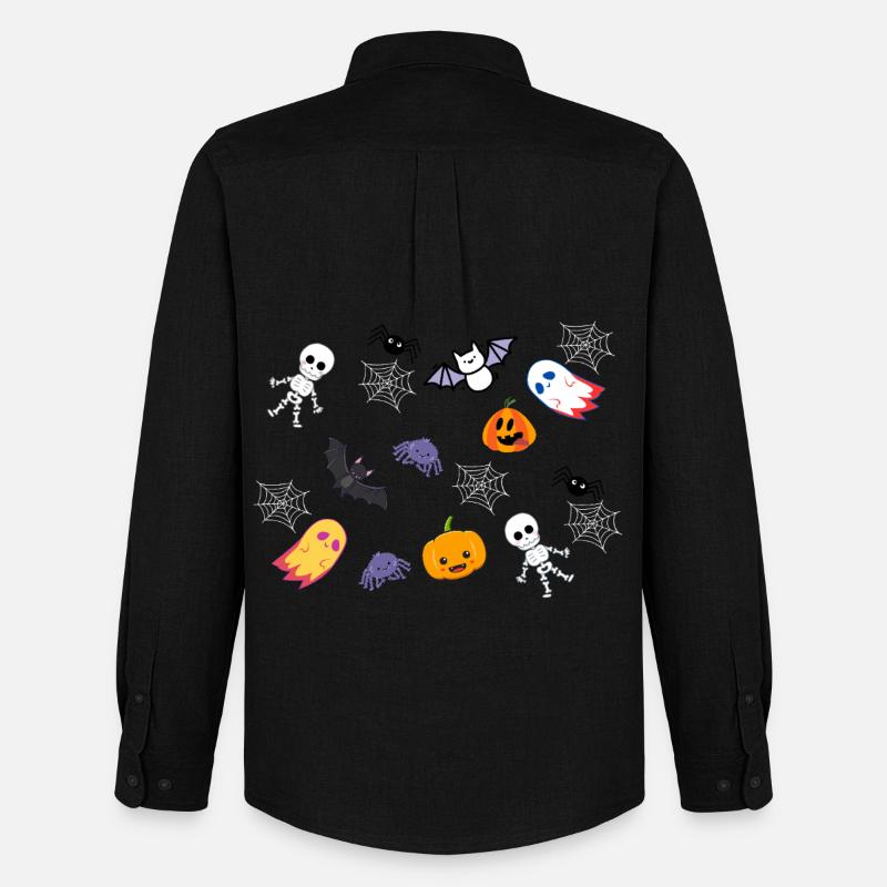 Halloween-Crew - Männer Oxford Hemd von Stanley/Stella - Schwarz