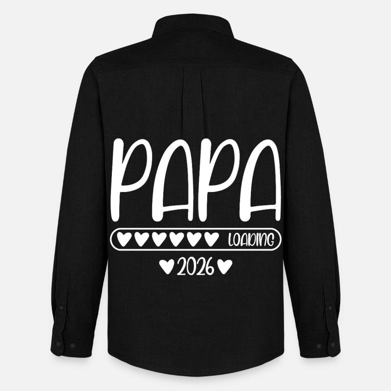 Papa 2026 loading - Männer Oxford Hemd von Stanley/Stella - Schwarz