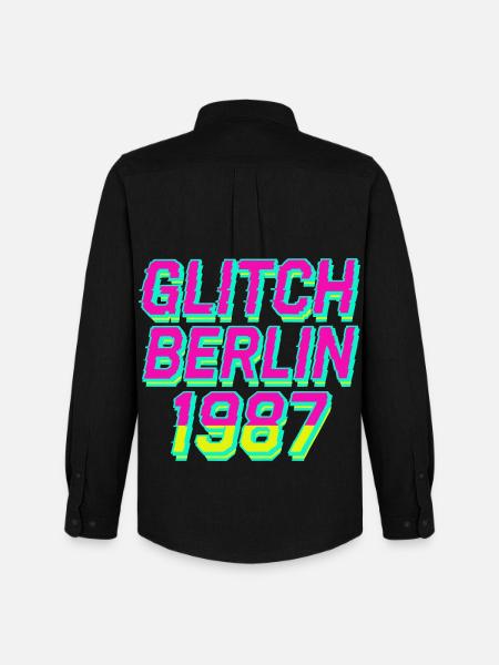 Glitch, Berlin 1987 - Men's Oxford Shirt by Stanley/Stella - black