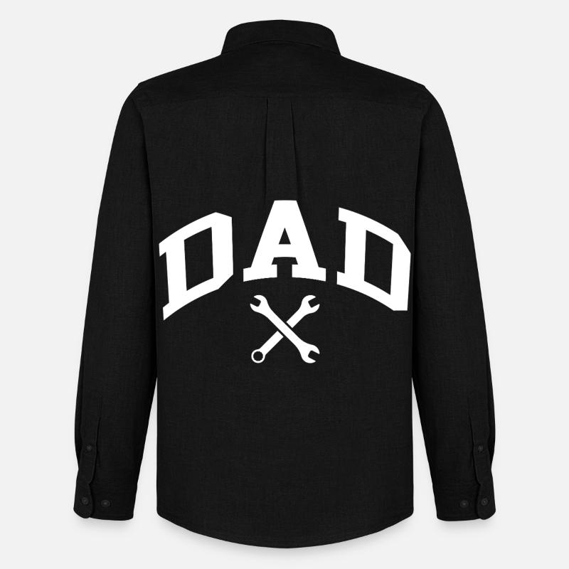 Dad - Männer Oxford Hemd von Stanley/Stella - Schwarz