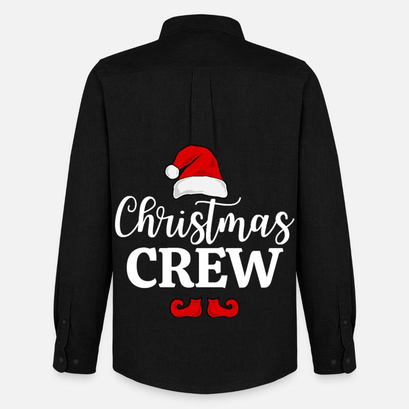 Weihnachts-Crew - Männer Oxford Hemd von Stanley/Stella - Schwarz