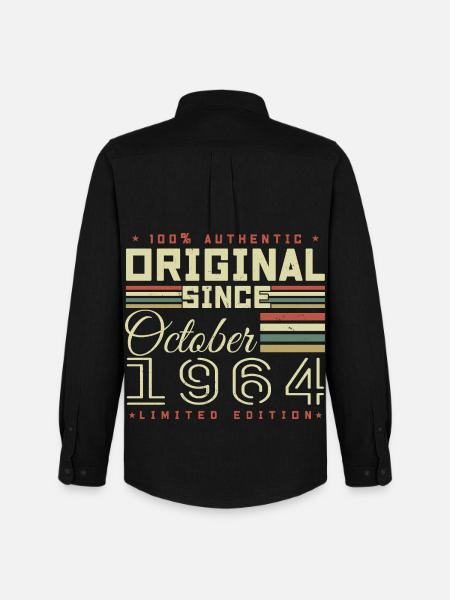 Legendary Since October 1964 | October 1964 - Men's Oxford Shirt by Stanley/Stella - black