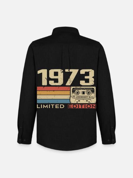 Legends 1973 Vintage 1973 Jubilee 1973 vintage - Men's Oxford Shirt by Stanley/Stella - black