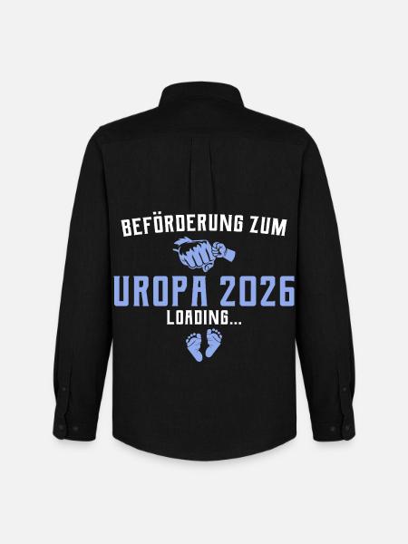 Beförderung zum Uropa 2026 loading - Männer Oxford Hemd von Stanley/Stella - Schwarz