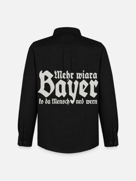 Man cannot become more than a Bavarian - Men's Oxford Shirt by Stanley/Stella - black