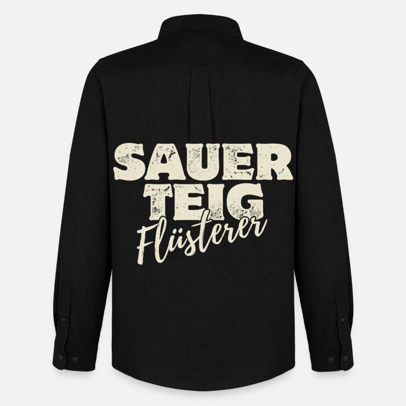 Sauerteig Flüsterer - Männer Oxford Hemd von Stanley/Stella - Schwarz