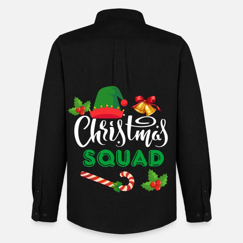 Weihnachtskader - Männer Oxford Hemd von Stanley/Stella - Schwarz