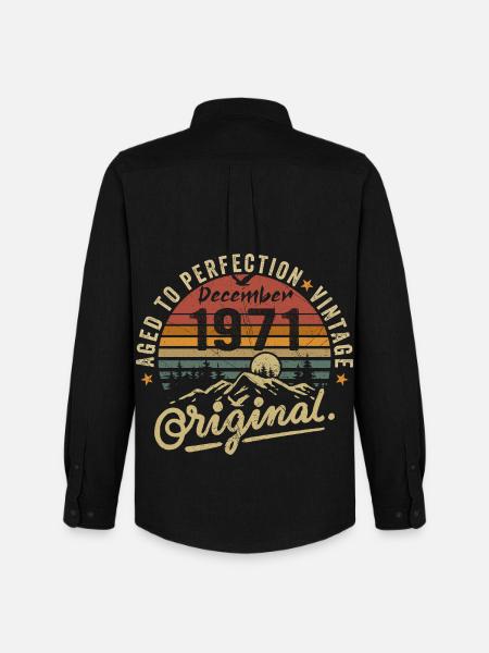 Legends were unveiled in December 1971 - Men's Oxford Shirt by Stanley/Stella - black