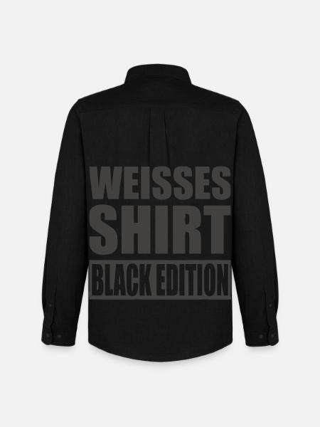 White Shirt Black Edition - Männer Oxford Hemd von Stanley/Stella - Schwarz