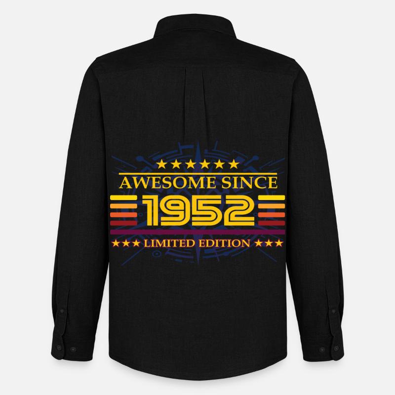 Awesome since 1952 Limited Edition - Männer Oxford Hemd von Stanley/Stella - Schwarz