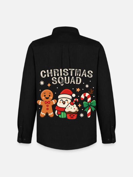 Escouade de Noël - Funny Candy - Chemise Oxford homme Stanley/Stella - noir