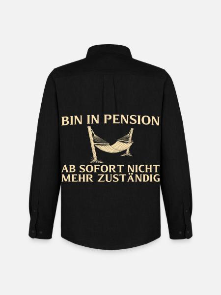 Pension Plus responsable - Retraité - Chemise Oxford homme Stanley/Stella - noir