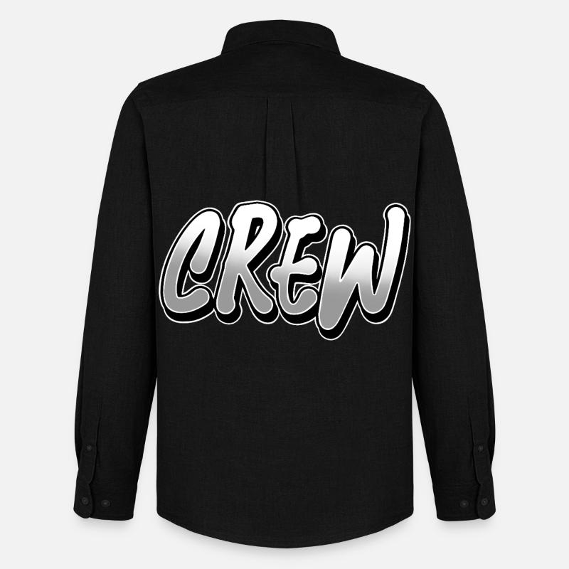 Crew - Männer Oxford Hemd von Stanley/Stella - Schwarz
