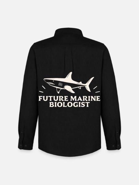 Future marine biologist biology student - Men's Oxford Shirt by Stanley/Stella - black