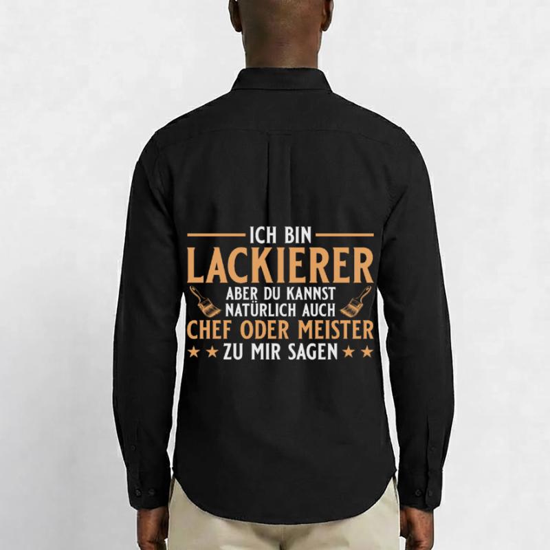 Maler Handwerker Chef oder Meister - Lackierer Männer Oxford Hemd von Stanley/Stella