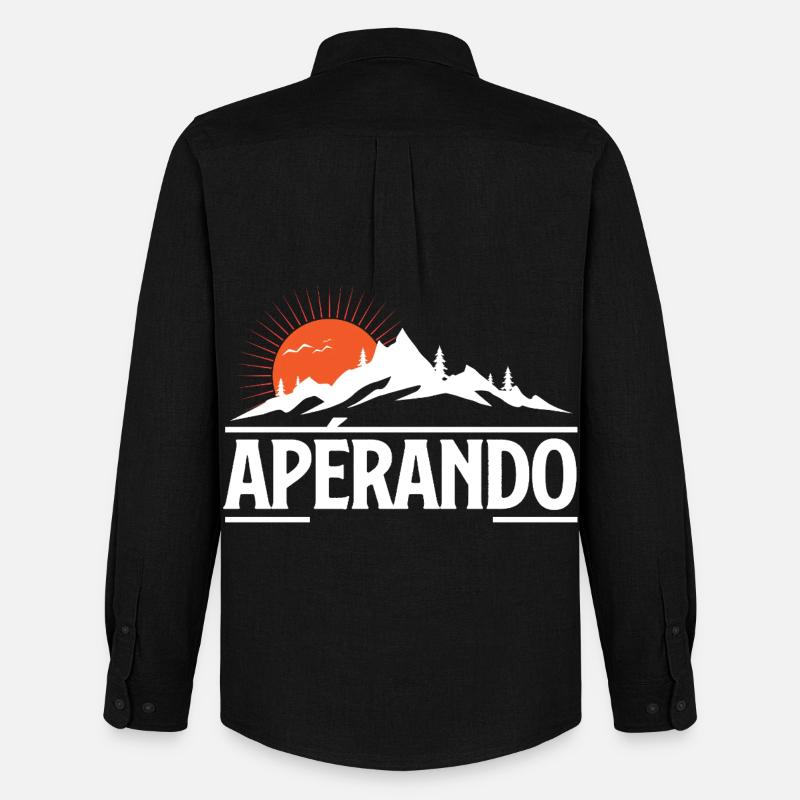 Sun Mountain Abenteuer - Männer Oxford Hemd von Stanley/Stella - Schwarz