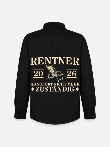 Retraite 2026 Retraite Non responsable - Chemise Oxford homme Stanley/Stella - noir