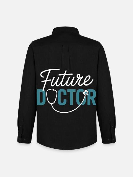 Future Doctor Stethoscope Design - Men's Oxford Shirt by Stanley/Stella - black