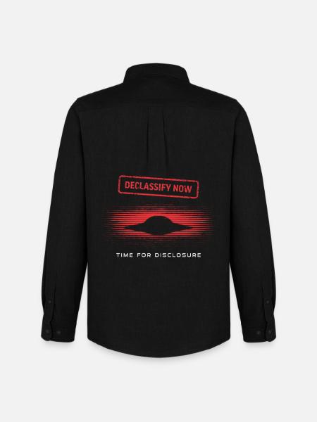 Declassify Now – Zeit für UFO-Offenlegung - Men's Oxford Shirt by Stanley/Stella - black