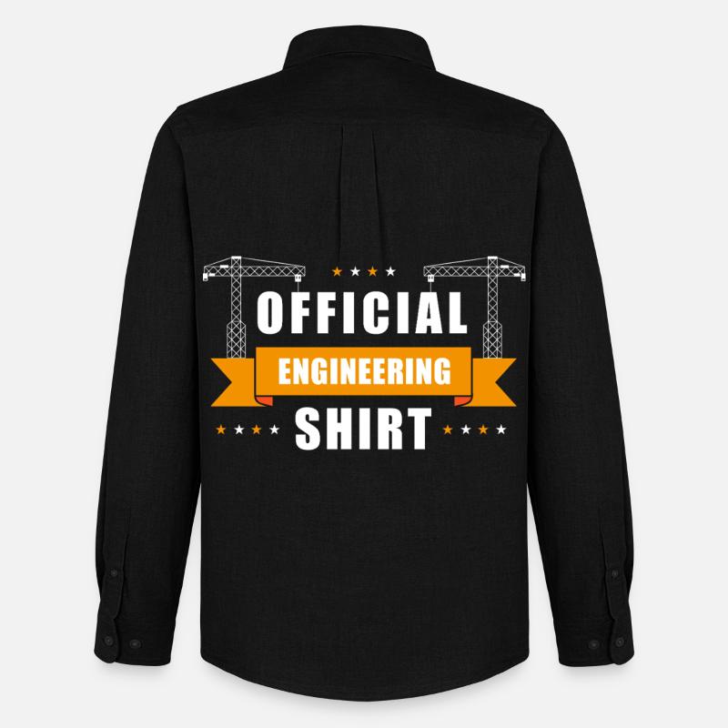 Offizielles Ingenieursshirt - Männer Oxford Hemd von Stanley/Stella - Schwarz