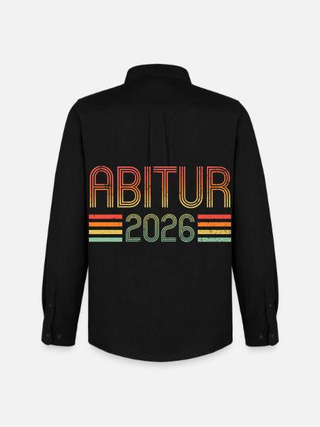 Abi 2026 - Abitur - Gift - Men's Oxford Shirt by Stanley/Stella - black