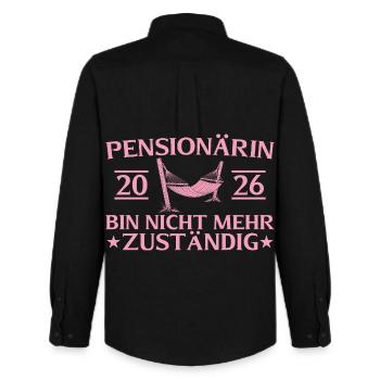 Retraité retraite 2026 Fonctionnaire d’adieu - Chemise Oxford homme Stanley/Stella - noir - Dos - AI Model Male 185 dark (185cm)