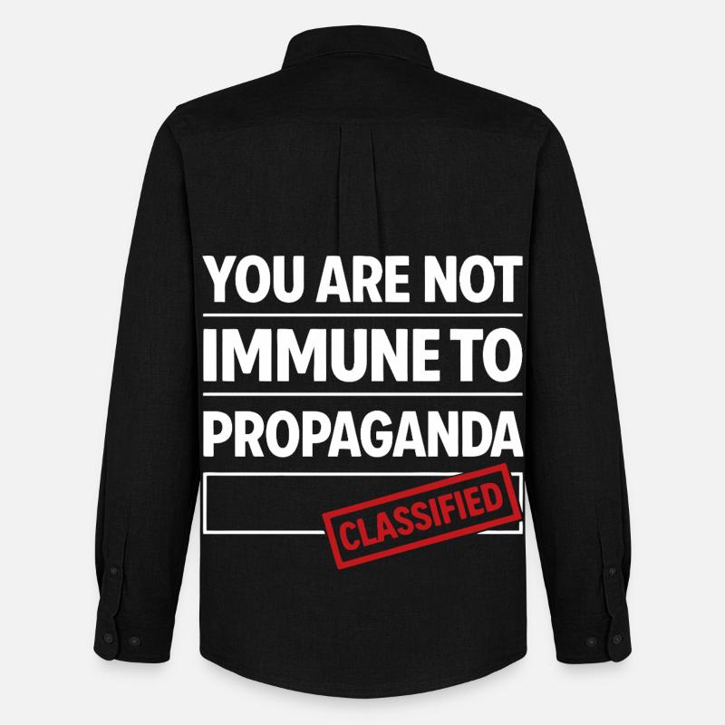 Non immune alla propaganda - Stanley/Stella Camicia Oxford uomo - nero