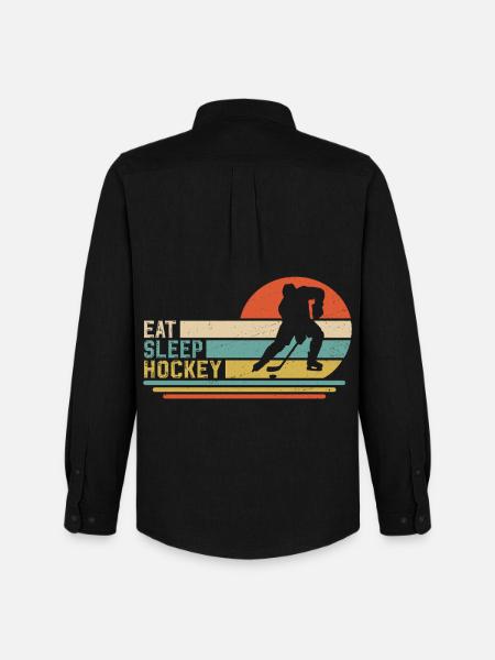 Eishockey Hockey  - Men's Oxford Shirt by Stanley/Stella - black