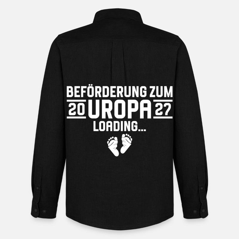 Beförderung zum Uropa 2027 loading - Männer Oxford Hemd von Stanley/Stella - Schwarz