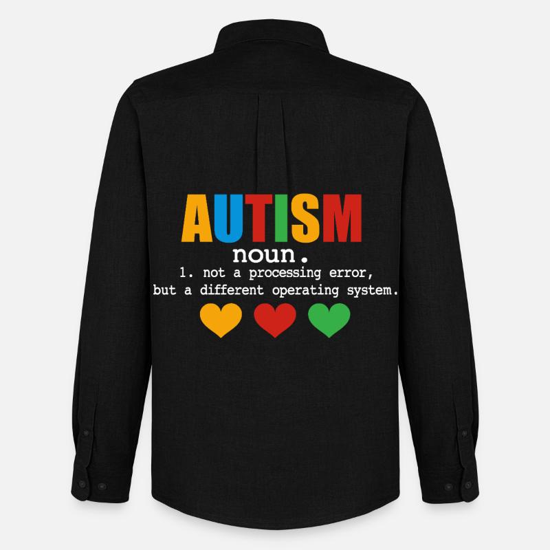 Autism Definition - Männer Oxford Hemd von Stanley/Stella - Schwarz