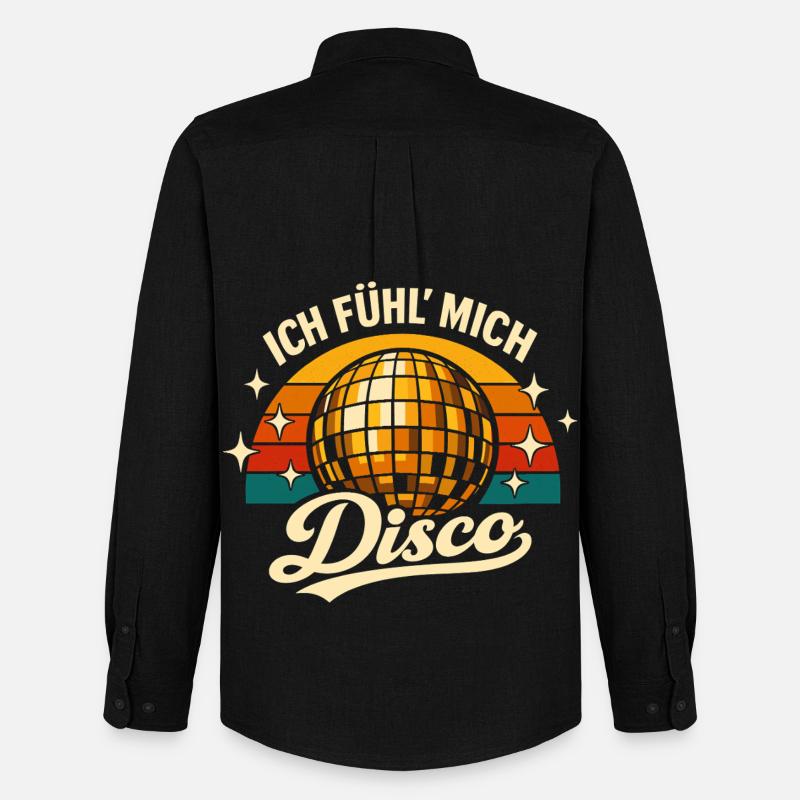 Disco Retro Party 70er Geschenk - Männer Oxford Hemd von Stanley/Stella - Schwarz