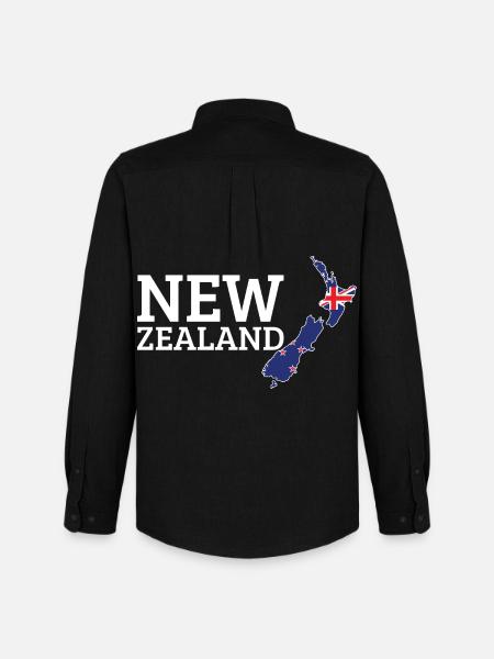 Drapeau néo-zélandais Cool Néo-Zélandais - Chemise Oxford homme Stanley/Stella - noir