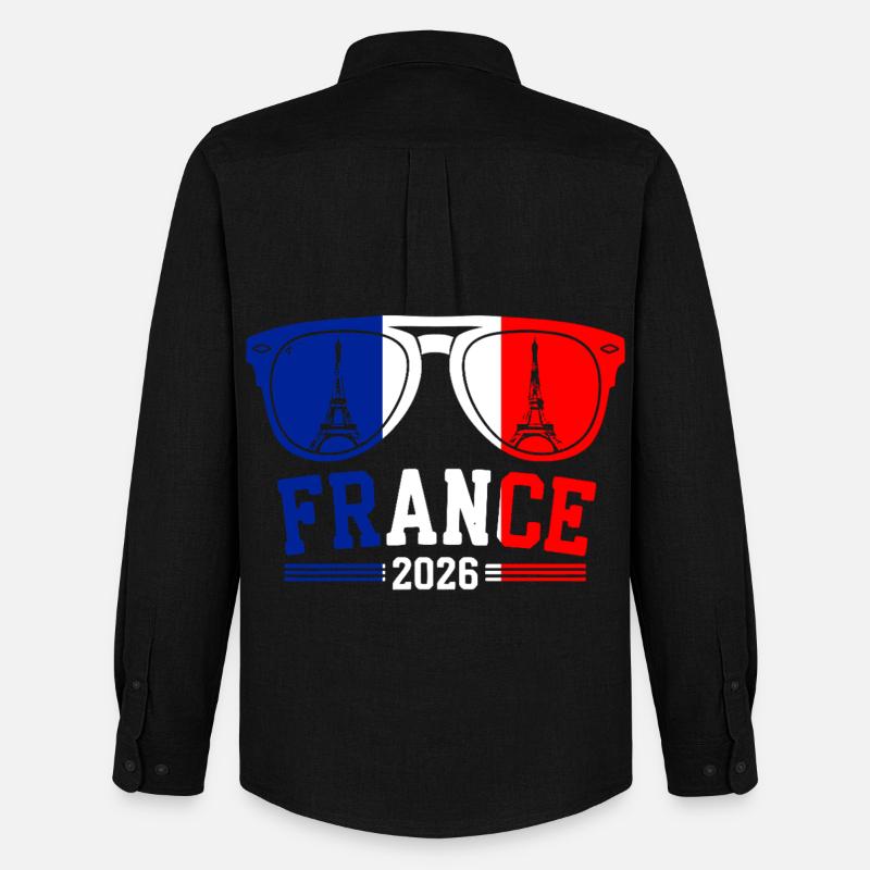 Frankrike 2026 Eiffeltårnet Briller - Stanley/Stella Oxfordskjorte herre - svart