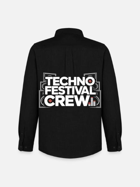 Techno Festival Crew – Techo Party Outfit - Men's Oxford Shirt by Stanley/Stella - black