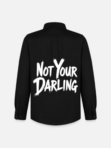 Not Your Darling Statement Saying Streetwear - Men's Oxford Shirt by Stanley/Stella - black