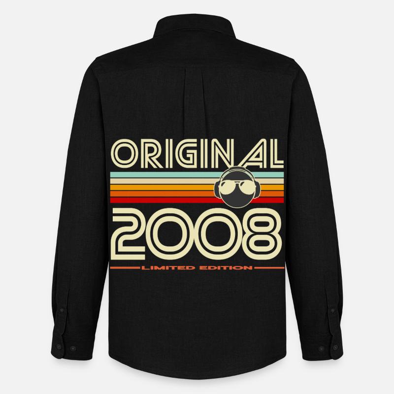 Originale Retro-Edition von 2008 - Männer Oxford Hemd von Stanley/Stella - Schwarz