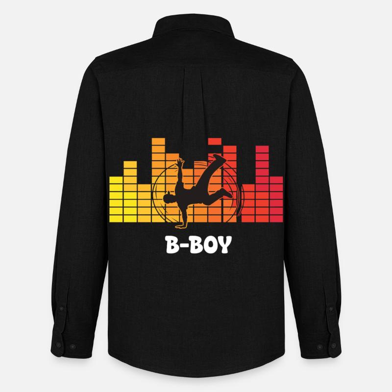 B-Boy Breakdance Streetstyle Hip Hop DJ Dance - Stanley/Stella Camicia Oxford uomo - nero