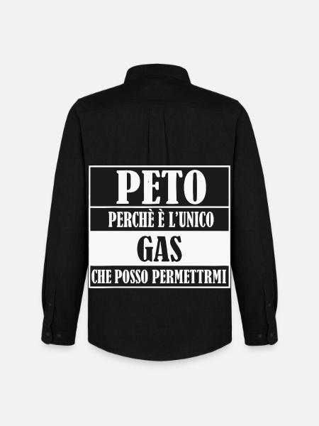 Peto Perche Unico Gas - Männer Oxford Hemd von Stanley/Stella - Schwarz